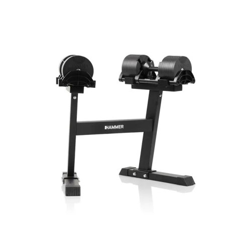 Zestaw hantli systemowych ze stojakiem HAMMER SMARTLOCK 2x32 kg Zestaw hantli systemowych ze stojakiem HAMMER SMARTLOCK 2x32 kg