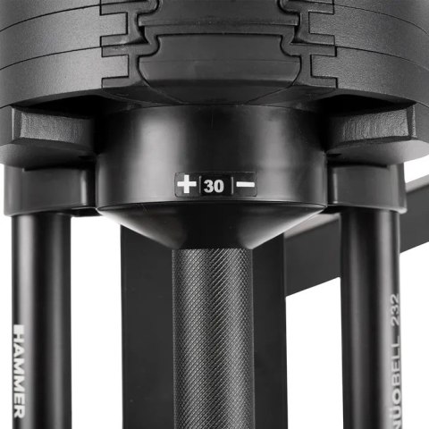 Zestaw hantli systemowych ze stojakiem HAMMER SMARTLOCK 2x32 kg Zestaw hantli systemowych ze stojakiem HAMMER SMARTLOCK 2x32 kg