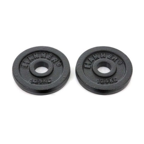 Obciążenie czarne HAMMER 2 x 1,25 KG Obciążenie czarne HAMMER 2 x 1,25 KG