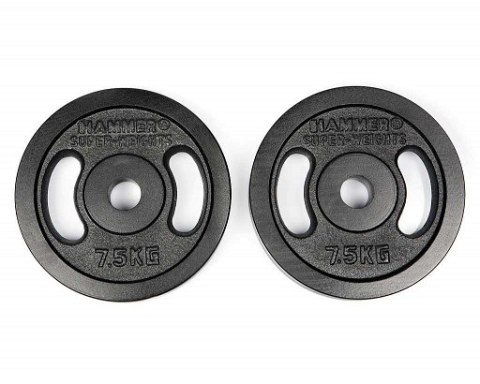 Obciążenie czarne HAMMER 2 x 7,5 KG Obciążenie czarne HAMMER 2 x 7,5 KG