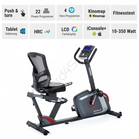 Rower poziomy HAMMER COMFORT MOTION BT Rower poziomy HAMMER COMFORT MOTION BT