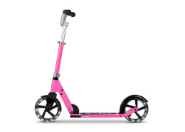 Hulajnoga dziecięca MICRO Cruiser świecące koła LED z dużymi kołami, kolor różowy
