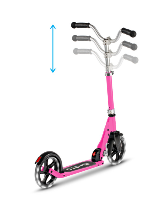 Hulajnoga dziecięca MICRO Cruiser świecące koła LED z dużymi kołami, kolor różowy Hulajnoga dziecięca MICRO Cruiser świecące koła LED z dużymi kołami, kolor różowy