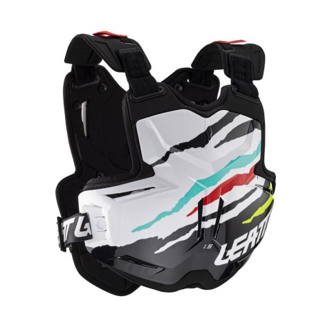 LEATT OSŁONA KLATKI PIERSIOWEJ (BUZER) CHEST PROTECTOR 1.5 TORQUE TIGER KOLOR BIAŁY/CZARNY LEATT OSŁONA KLATKI PIERSIOWEJ (BUZER) CHEST PROTECTOR 1.5 TORQUE TIGER KOLOR BIAŁY/CZARNY