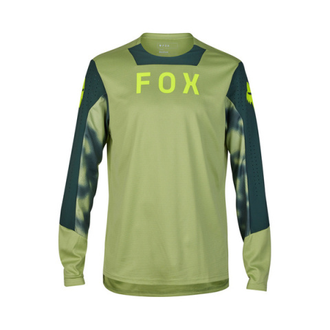 KOSZULKA ROWEROWA Z DŁUGIM RĘKAWEM FOX DEFEND TAUNT PALE GREEN L KOSZULKA ROWEROWA Z DŁUGIM RĘKAWEM FOX DEFEND TAUNT PALE GREEN L