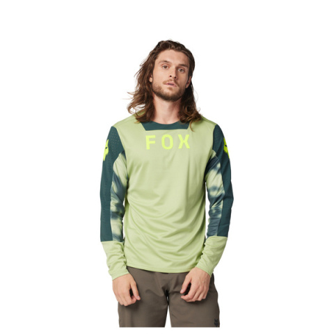 KOSZULKA ROWEROWA Z DŁUGIM RĘKAWEM FOX DEFEND TAUNT PALE GREEN L KOSZULKA ROWEROWA Z DŁUGIM RĘKAWEM FOX DEFEND TAUNT PALE GREEN L