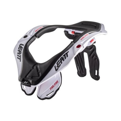 LEATT OCHRANIACZ SZYI 5.5 NECK BRACE WHITE KOLOR BIAŁY/CZARNY ROZMIAR S/M LEATT OCHRANIACZ SZYI 5.5 NECK BRACE WHITE KOLOR BIAŁY/CZARNY ROZMIAR S/M