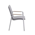 DIAMOND SUNBRELLA® - krzesło z podłokietnikami z drewna teakowego Kettler 0103902-7100 DIAMOND SUNBRELLA® - krzesło z podłokietnikami z drewna teakowego Kettler 0103902-7100