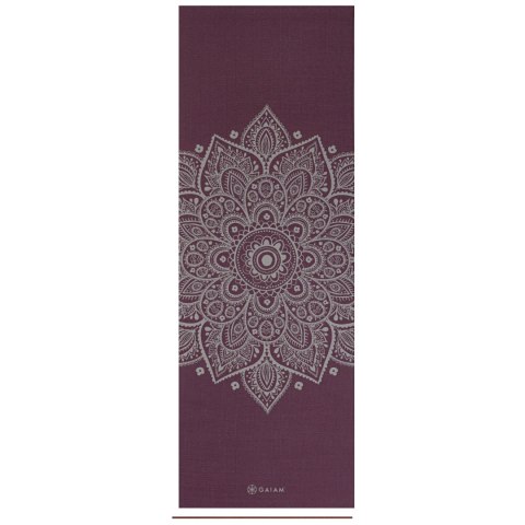 GAIAM MATA DO JOGI MIDNIGHT PLUM SUNDIAL FLOWER 5MM 65734 GAIAM MATA DO JOGI MIDNIGHT PLUM SUNDIAL FLOWER 5MM 65734