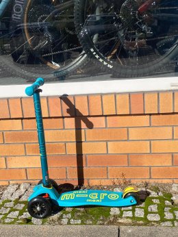 Hulajnoga dziecięca MINI Micro Deluxe niebieska, MODEL WYSTAWOWY