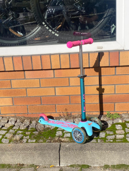 Hulajnoga dziecięca MINI Micro Deluxe różowo turkusowa, MODEL WYSTAWOWY
