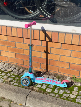Hulajnoga dziecięca MINI Micro Deluxe różowo turkusowa, MODEL WYSTAWOWY