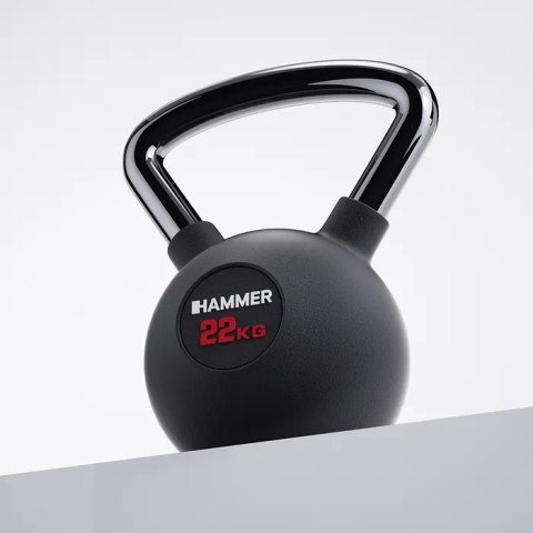 Kettlebell gumowany HAMMER PREMIUM 4 kg Kettlebell gumowany HAMMER PREMIUM 4 kg