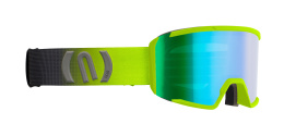 Gogle narciarskie NEON K2 I Black Yellow, Szyba: Green