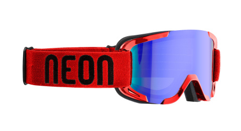 Gogle narciarskie NEON Rider I Red, Szkło: Blue Gogle narciarskie NEON Rider I Red, Szkło: Blue