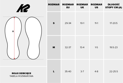 ŁYŻWY DZIECIĘCE K2 RAIDER ICE r z REGULACJĄ roZMIARU M: 32-37) ŁYŻWY DZIECIĘCE K2 RAIDER ICE r z REGULACJĄ roZMIARU M: 32-37)