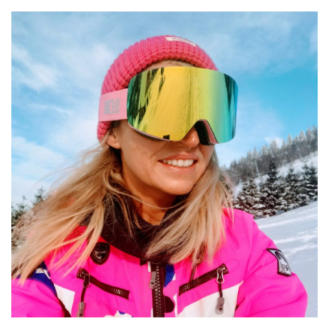 Gogle narciarskie NEON Danger I Light Pink, Szyba: Gold Gogle narciarskie NEON Danger I Light Pink, Szyba: Gold