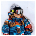 Gogle narciarskie NEON FUNNY Orange Fluo White, Szyba: Red Gogle narciarskie NEON FUNNY Orange Fluo White, Szyba: Red