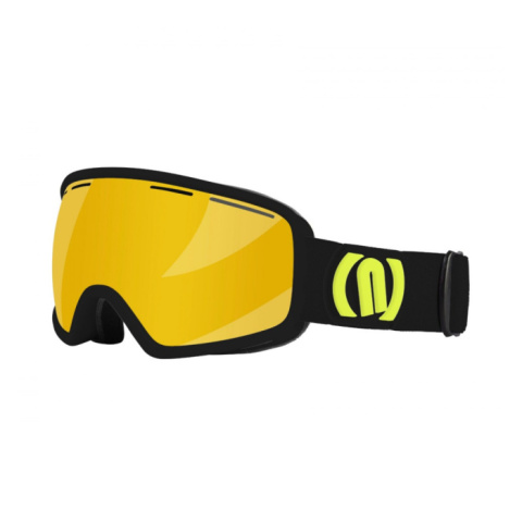 Gogle narciarskie NEON VENUS I Black Yellow Fluo, Szyba Gold Gogle narciarskie NEON VENUS I Black Yellow Fluo, Szyba Gold