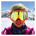 Gogle narciarskie NEON GARA I Orange Fluo, Szyba: Gold Gogle narciarskie NEON GARA I Orange Fluo, Szyba: Gold