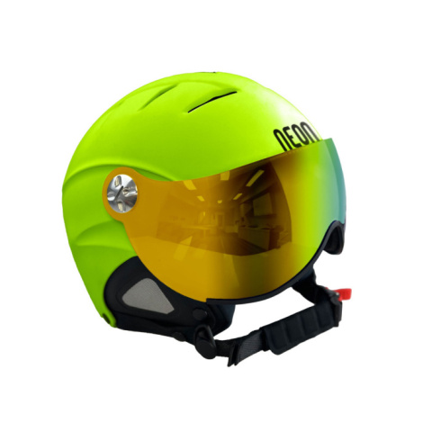 KASK NA NARTY I DESKĘ NEON VISOR YELLOW SZYBA MIRROR GOLD KASK NA NARTY I DESKĘ NEON VISOR YELLOW SZYBA MIRROR GOLD