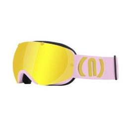 Gogle narciarskie NEON WIRE I Light Pink, Szyba: Gold
