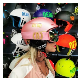 Gogle narciarskie NEON WIRE I Light Pink, Szyba: Gold