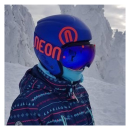 Kask narciarski dla dzieci NEON HERO PLUS niebieski XS