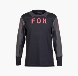 KOSZULKA ROWEROWA Z DŁUGIM RĘKAWEM FOX JUNIOR DEFEND TAUNT BLACK YL