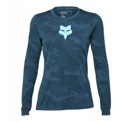 KOSZULKA ROWEROWA Z DŁUGIM RĘKAWEM FOX LADY RANGER TRU DRI DARK VINTAGE M