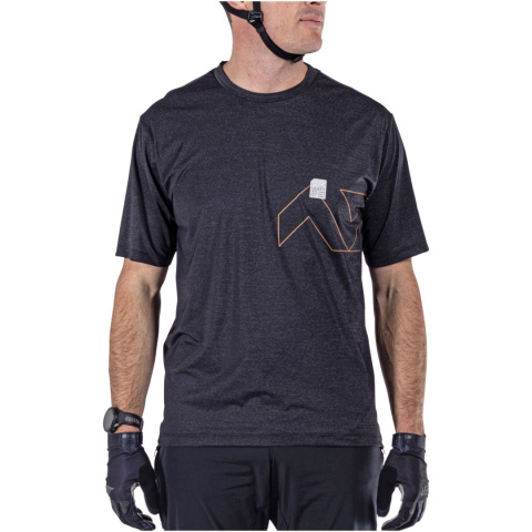 Koszulka rowerowa LEATT Jersey MTB Trail 1.0 X-Flow Black M Koszulka rowerowa LEATT Jersey MTB Trail 1.0 X-Flow Black M