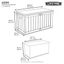 LIFETIME SKRZYNIA OGRODOWA PREMIUM 439 L 60089