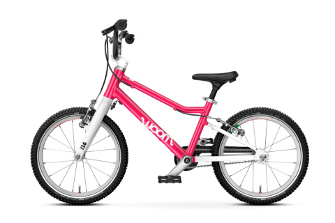 Lekki rower dziecięcy WOOM GO 3 różowy (hot pink), rozmiar 16" Lekki rower dziecięcy WOOM GO 3 różowy (hot pink), rozmiar 16"