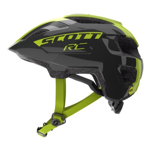 Kask SCOTT Helmet Jr Spunto black/radium yellow RC one size Kask SCOTT Helmet Jr Spunto black/radium yellow RC one size