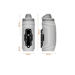 Bidon rowerowy FIDLOCK Twist 590 czarny + baza