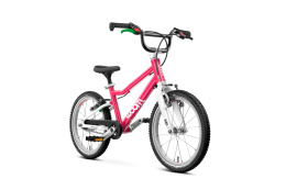 Lekki Rower Dziecięcy WOOM GO 3 AUTOMAGIC HOT PINK 16 cali