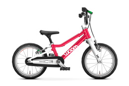 Rower dziecięcy WOOM GO 2 różowy (hot pink), rozmiar 14