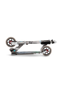 Hulajnoga dziecięca MICRO Speed Plus srebrna w płomienie Hulajnoga dziecięca MICRO Speed Plus srebrna w płomienie