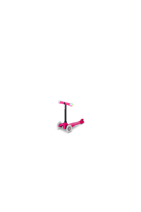 Hulajnoga dziecięca MINI Mini2Grow Deluxe Magic świecące koła LED różowa Hulajnoga dziecięca MINI Mini2Grow Deluxe Magic świecące koła LED różowa