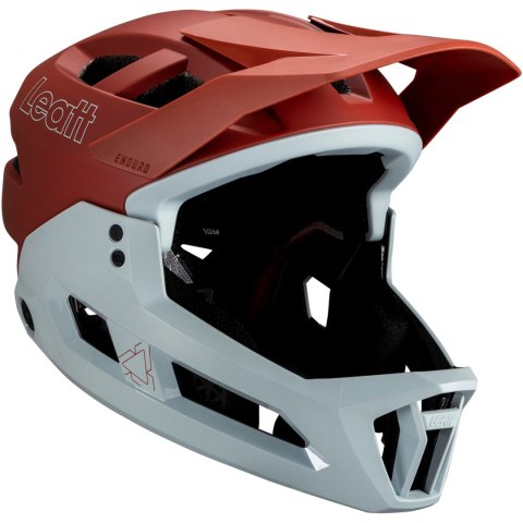 Kask rowerowy LEATT Helmet MTB Enduro 2.0 V25 (czerwono-szary, M) Kask rowerowy LEATT Helmet MTB Enduro 2.0 V25 (czerwono-szary, M)