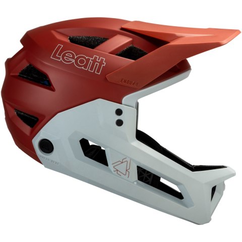 Kask rowerowy LEATT Helmet MTB Enduro 2.0 V25 (czerwono-szary, M) Kask rowerowy LEATT Helmet MTB Enduro 2.0 V25 (czerwono-szary, M)