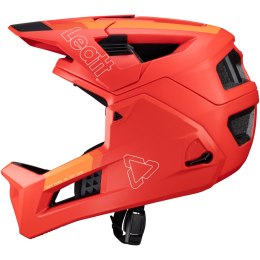 Kask rowerowy (z wypinaną szczęką) LEATT Helmet MTB Enduro 4.0 V24 (czerwony, M)