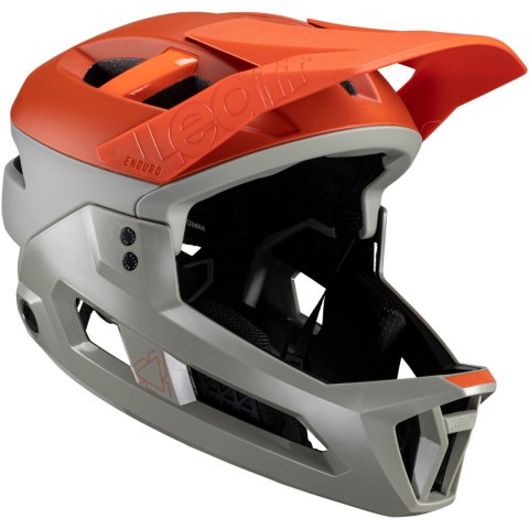 Kask rowerowy (z wypinaną szczęką/3w1) LEATT Helmet MTB Enduro 3.0 V24 (pomarańczowy-szary, M) Kask rowerowy (z wypinaną szczęką/3w1) LEATT Helmet MTB Enduro 3.0 V24 (pomarańczowy-szary, M)