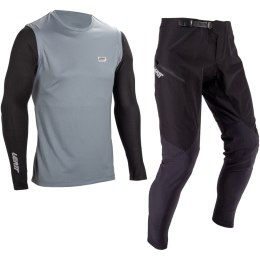 Komplet rowerowy (koszulka+spodnie) LEATT Ride Kit MTB 1.0 (czarno-szary, M)