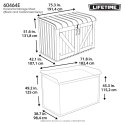 LIFETIME SKRZYNIA OGRODOWA PREMIUM 2123 L 60464E LIFETIME SKRZYNIA OGRODOWA PREMIUM 2123 L 60464E