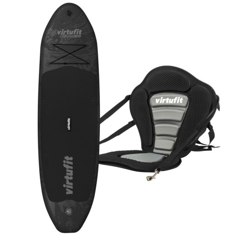 VIRTUFIT DESKA SUP CRUISER 305 - CZARNY - Z SIEDZENIEM KAJAKOWYM, AKCESORIAMI I TORBĄ DO NOSZENIA VIRTUFIT DESKA SUP CRUISER 305 - CZARNY - Z SIEDZENIEM KAJAKOWYM, AKCESORIAMI I TORBĄ DO NOSZENIA