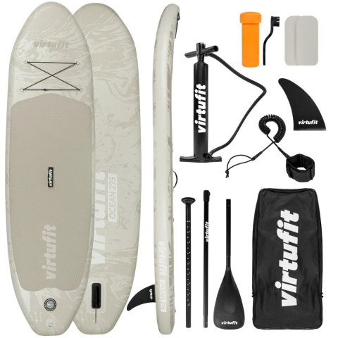 VIRTUFIT DESKA SUP OCEAN 275 - PIASKOWY BEŻ - Z AKCESORIAMI I TORBĄ DO NOSZENIA VIRTUFIT DESKA SUP OCEAN 275 - PIASKOWY BEŻ - Z AKCESORIAMI I TORBĄ DO NOSZENIA