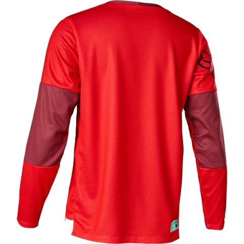 Koszulka FOX młodzieżowa z długim rękawem - Defend Moth (fluo red, rozmiar YM) Koszulka FOX młodzieżowa z długim rękawem - Defend Moth (fluo red, rozmiar YM)