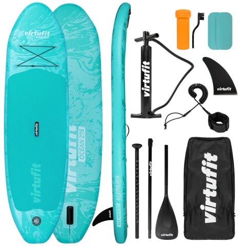 VIRTUFIT DESKA SUP OCEAN 275 - TURKUSOWY - Z AKCESORIAMI I TORBĄ DO NOSZENIA VIRTUFIT DESKA SUP OCEAN 275 - TURKUSOWY - Z AKCESORIAMI I TORBĄ DO NOSZENIA