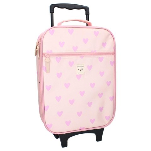 Walizka dla dzieci KIDZROOM Magical Heart pink Walizka dla dzieci KIDZROOM Magical Heart pink